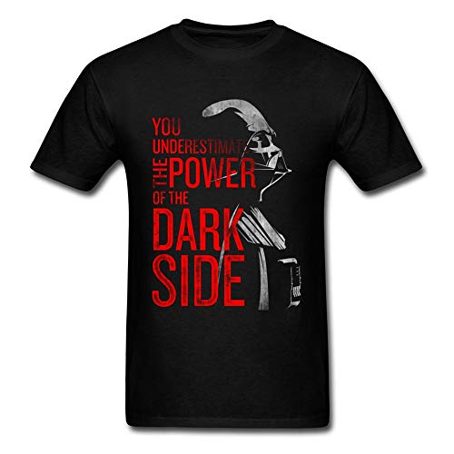 Fashion T Shirt Darth Vader Dark Side Power Movie Tshirts For Men Last Jedi Battle T-Shirt Print Men's Tshirts