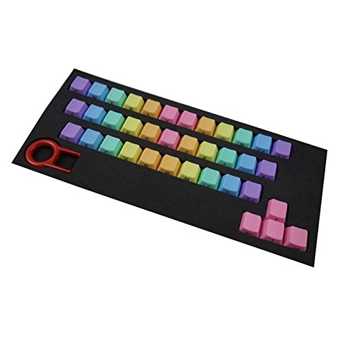 Feicuan 37 Keys Cap Cover Case ABS Colorful Replacement Keycap Universal para Teclado mecánico -Dark Color Feicuan 37 Keys Cap Cover Case ABS Colorful Replacement Keycap Universal para Teclado mecánico -Dark Color