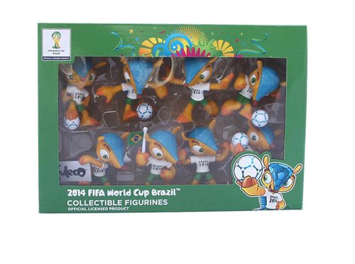 Fifa Wm 2014 - 8 fuleco figuritas coleccionables en una Caja de coleccionista la Mascota Oficial de la Copa Mundial de la FIFA 2014 Brasil