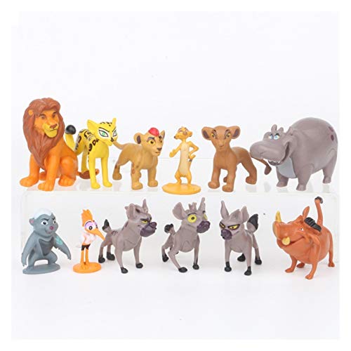 Figuras De Acción 12pcs / Conjunto de Dibujos Animados La Guardia Rey león Simba Kion acción del PVC Figuras Figurines Muñeca Juguetes for niños