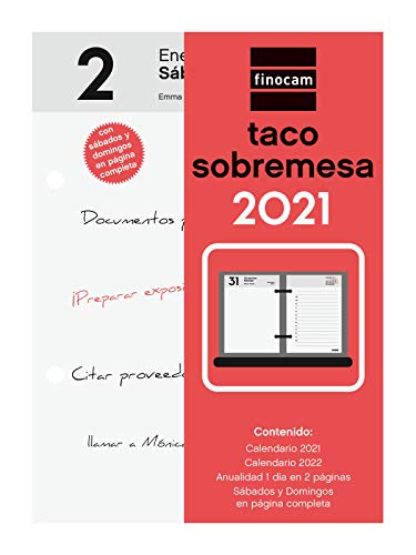 Finocam - Taco de Sobremesa 2021 1 Día en 2 páginas Español