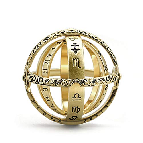 FinWell Astronomical Sphere Ball Ring Cosmic Finger Ring Couple Lover Jewelry Fashion Unique Gifts