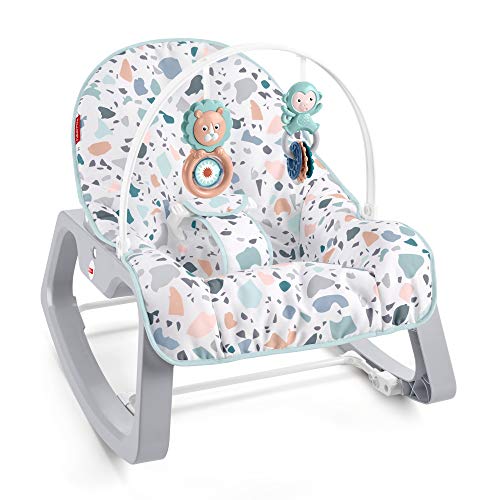 Fisher-Price 2-en-1 Transat Évolutif Terrazzo Bébé Avec Vibrations Apaisantes Hamaca con Vibraciones relajantes, se Puede Usar Desde el Nacimiento hasta 18kg (Mattel GWD39) Fisher-Price 2-en-1 Transat Évolutif Terrazzo Bébé Avec Vibrations Apaisantes Hamaca con Vibraciones relajantes, se Puede Usar Desde el Nacimiento hasta 18kg (Mattel GWD39)