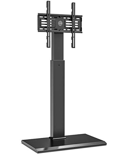 FITUEYES Soporte de suelo para TV con base de hierro para pantalla de 27 a 55 pulgadas Altura giratoria ajustable Soporte 40 kgs Max VESA 400x400 mm FT-S1601MB