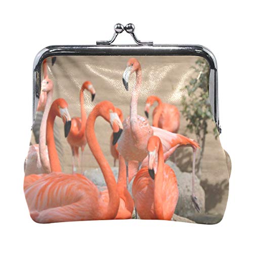 Flamingo Pattern Coin Purse Clutch Small Pouch Girl Women Female Wallet Cash Bag Card Change Holder-DS2-I7W