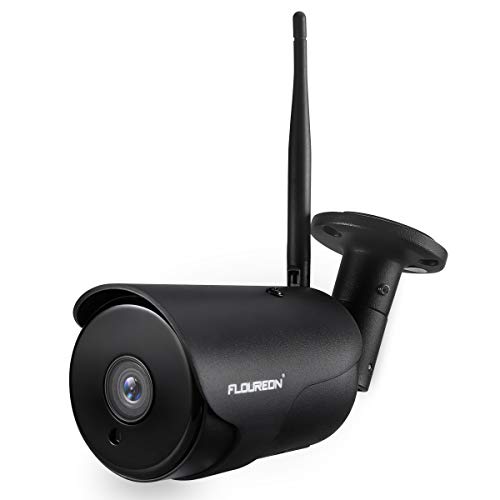 FLOUREON YI IOT Cámara de Vigilancia Exterior, IP WiFi Cámara de Seguridad 1080P, Audio Bidireccional, Detección de Movimiento, Almacenamiento en la Nube, Impermeable IP66, Compatible con Alexa