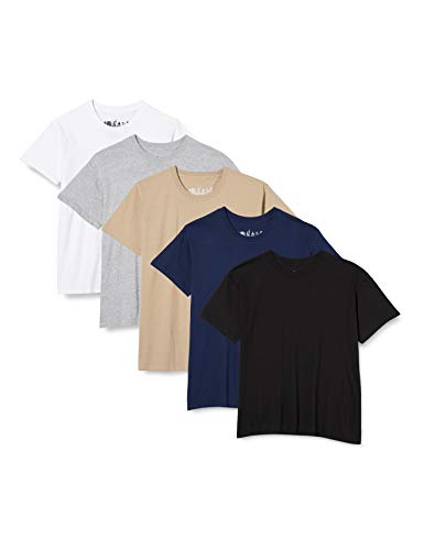 FM London Paquete de 5 camisetas Hombre con tecnología de protección de olores HyFresh ,Medium FM London Paquete de 5 camisetas Hombre con tecnología de protección de olores HyFresh ,Medium