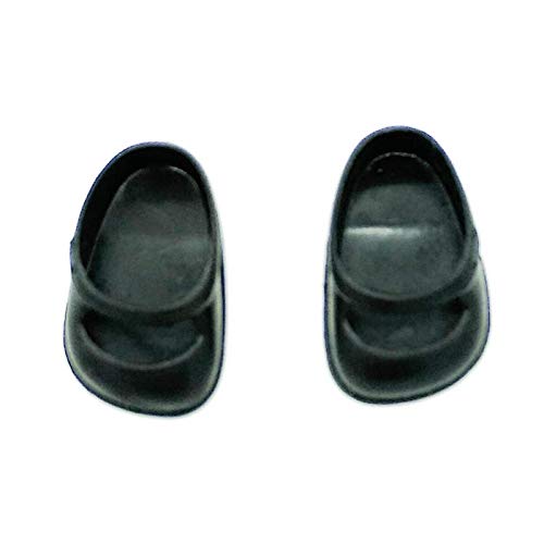 Folk Artesanía Par Zapatos, Ideales para muñeca Tipo Cuca Nuevo. Fabricado en España (Negro) Folk Artesanía Par Zapatos, Ideales para muñeca Tipo Cuca Nuevo. Fabricado en España (Negro)