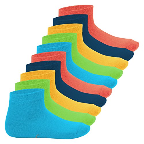 Footstar 10 x SNEAK-IT! KIDS Low Cut Socks Trends 9-11 (EU 27-30)