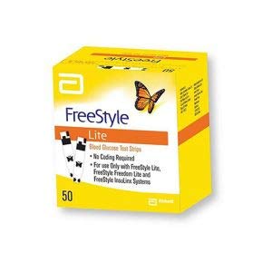 FREESTYLE LITE - 100 Tiras Reactivos para el cuerpo Prueba de Glicemia - GRATIS ESTILO