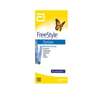 FREESTYLE OPTIUM - 100 Tiras Reactivos para el cuerpo Prueba de Glicemia - GRATIS ESTILO FREESTYLE OPTIUM - 100 Tiras Reactivos para el cuerpo Prueba de Glicemia - GRATIS ESTILO