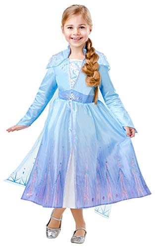 Frozen 2 Deluxe Disfraz Elsa Travel, M, Multicolor, (Rubie'S 300506-M)