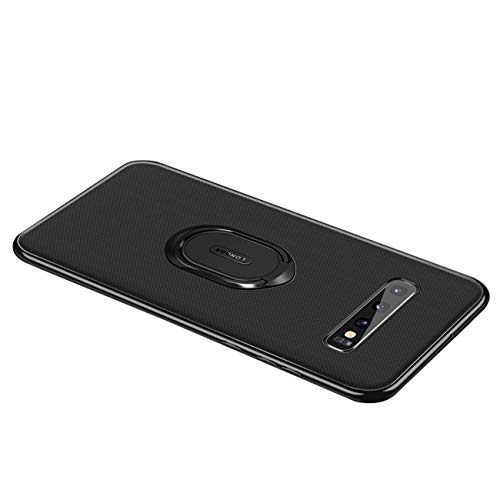 Funda para Samsun Galaxy S10 Plus Teléfono Móvil Silicona Bumper Case Funda con Anillo Giratorio de 360 Grados Rotaria Ring Holder Protectora Caso (Gris2, Samsung Galaxy S10 Plus)