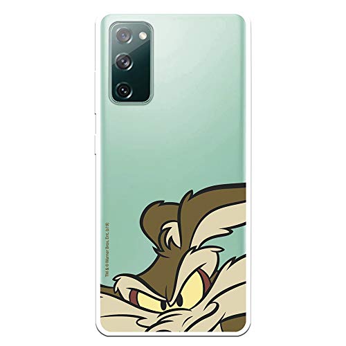 Funda para Samsung Galaxy S20 FE Oficial de Looney Tunes Coyote Silueta para Proteger tu móvil. Carcasa para Samsung de Silicona Flexible con Licencia Oficial de Warner Bros.