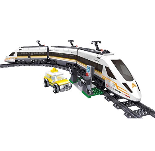 FZC-YM 641Pcs Revival City Tren de Alta Velocidad Modelo Tren Kit de construcción de Juguete, Juego de construcción de Trenes