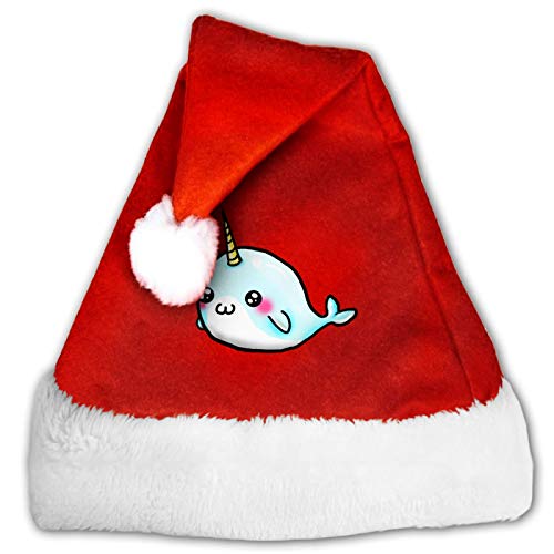 Gafas León Unisex Santa Sombrero Comfort Rojo y Blanco Felpa de Terciopelo Fiesta Navidad Sombrero