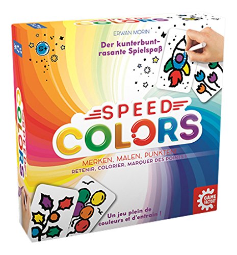 Game Factory 646193 Speed Colors - Juego de Pintura para Colorear, a Partir de 5 años, Multicolor