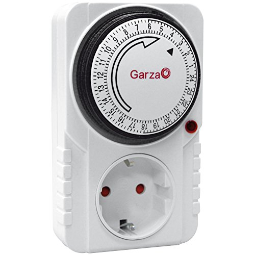 Garza 400600 Temporizador analógico, Blanco Garza 400600 Temporizador analógico, Blanco