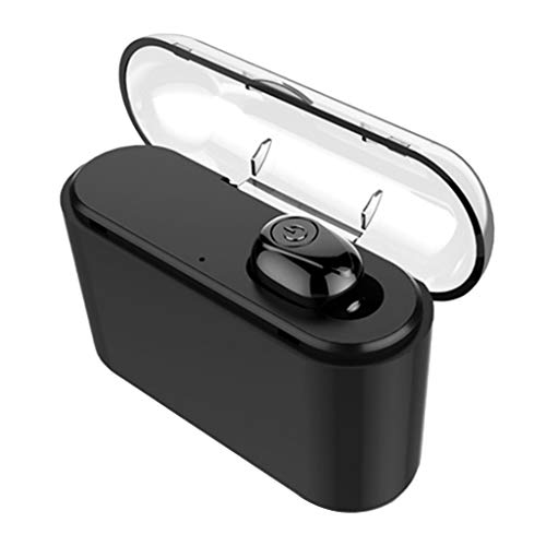 Gazechimp Cascos Deportivos Bluetooth Auriculares Microfono/Sonido Increíble con, La Última Reducción de Ruido,Usar como Banco de Energía - Negro Solo
