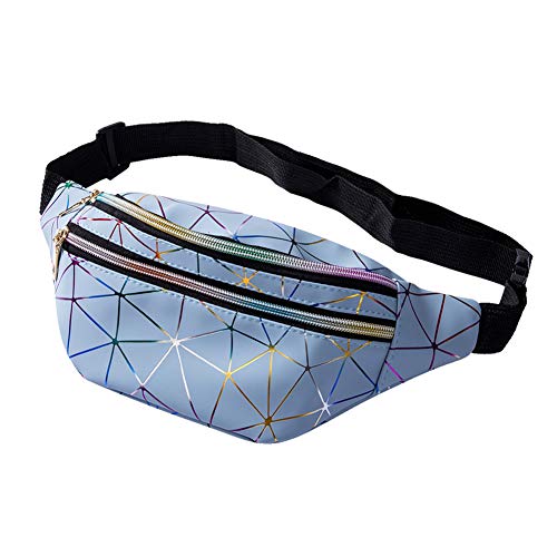 Geagodelia Riñonera Bolso de Cadera Cinturón Bolsa para Mujer Niñas con Estilo PU Paquete de Cintura con Correa Ajustable para Viajes Senderismo Festival al Aire Libre (Azul) Geagodelia Riñonera Bolso de Cadera Cinturón Bolsa para Mujer Niñas con Estilo PU Paquete de Cintura con Correa Ajustable para Viajes Senderismo Festival al Aire Libre (Azul)