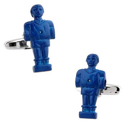 Gemelolandia | Gemelos de Camisa Muñeco Futbolin Azul Gemelos Originales Para Camisas | Para Hombres y Niños | Regalos Para Bodas, Comuniones, Bautizos y Otros Eventos Gemelolandia | Gemelos de Camisa Muñeco Futbolin Azul Gemelos Originales Para Camisas | Para Hombres y Niños | Regalos Para Bodas, Comuniones, Bautizos y Otros Eventos