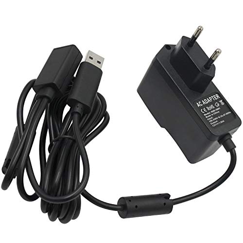 Generic EU AC Power Supply Cable Cord Adapter Compatible for Microsoft Xbox 360 Kinect Sensor Camera [Importación Inglesa] [Xbox 360]