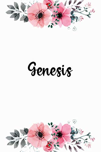 Genesis: Personalized Name Lined Journal Diary Notebook 120 Pages, 6" x 9" (15 x 23 cm), Durable Soft Cover - Perfect Gift For Mom For Birthdays, Christmas, Appreciation & Encouragement ...