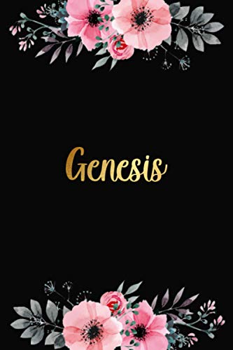 Genesis: Personalized Name Lined Journal Diary Notebook 120 Pages, 6" x 9" (15 x 23 cm), Durable Soft Cover - Perfect Gift For Mom For Birthdays, Christmas, Appreciation & Encouragement ...