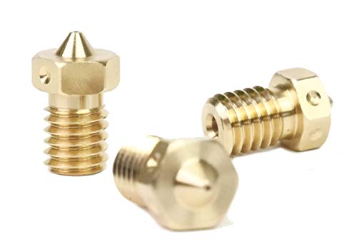 Genuine E3D Brass Nozzle Triple Pack 0.4mm, 0.6mm for V6 HotEnd 3D Printer (1.75mm, 0.4mm)