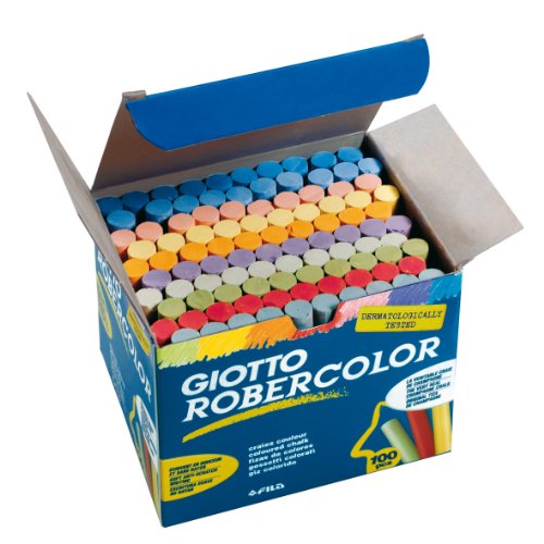 Giotto- Robercolor Tizas, 100 unidades, colores surtidos (Iconn 5390)