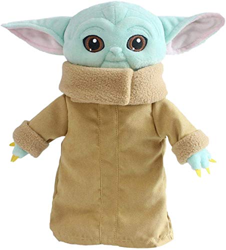 GJH Baby Yoda Peluche, Mini Baby Yoda Muñeco Navidad, Muñeco Baby Yoda Animatronic, Bebe Yoda Interactivo Peluche - Star Wars, Figura Peluche de 30 cm para Niños (Verde, 12 Pulgadas)