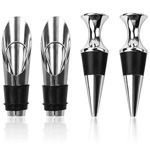 GLOBALDREAM Tapones de Vino, Tapones de Botellas Tapones de Botellas de Vino para La Colección de Vinos Vino Tinto Beer Saver Sealer, 4 Piezas GLOBALDREAM Tapones de Vino, Tapones de Botellas Tapones de Botellas de Vino para La Colección de Vinos Vino Tinto Beer Saver Sealer, 4 Piezas
