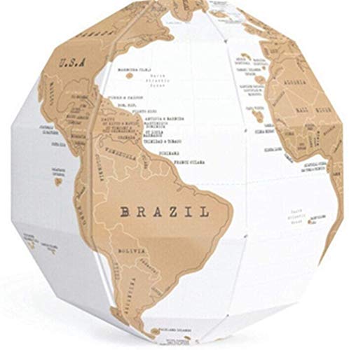 Globo flotante Mapa del mundo Globo de bricolaje Globo de mundo hecho a mano Mapa del mundo educativo Rompecabezas 3D Regalos creativos para niños Niñas Niños Gadget Decoración para