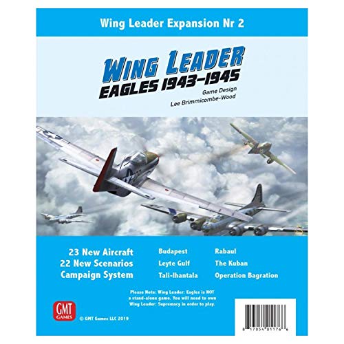GMT: Eagles Kit for The Wing Leader, Supremacy Board Game of Air-Air Combat Late in World War II - English