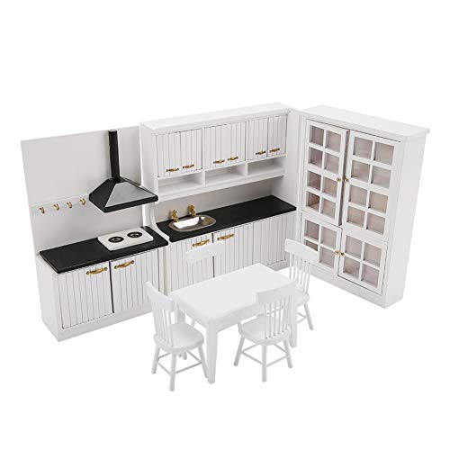 Gojiny Muebles de Casa de Muñecas en Miniatura Juego de Casa de Juguete 1/12 Kit de Decoración de Muebles de Cocina en Miniatura para Casa de Muñecas Gojiny Muebles de Casa de Muñecas en Miniatura Juego de Casa de Juguete 1/12 Kit de Decoración de Muebles de Cocina en Miniatura para Casa de Muñecas