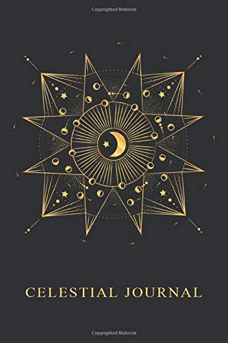 Gold Celestial Journal (Notebook): Sun And Moon Notebook Diary/ Astrology notebook.