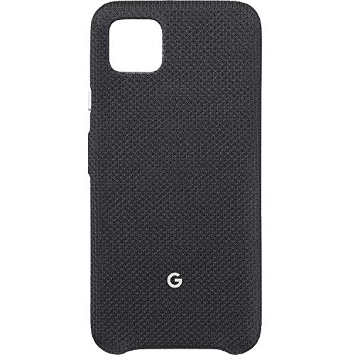 Google Pixel Case for Pixel 4 - Funda Protectora de Tela a Medida y Compatible con Active Edge, Color Negro