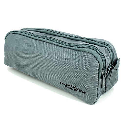 Grafoplás 37542074-Estuche escolar doble Multiline color gris oscuro Grafoplás 37542074-Estuche escolar doble Multiline color gris oscuro