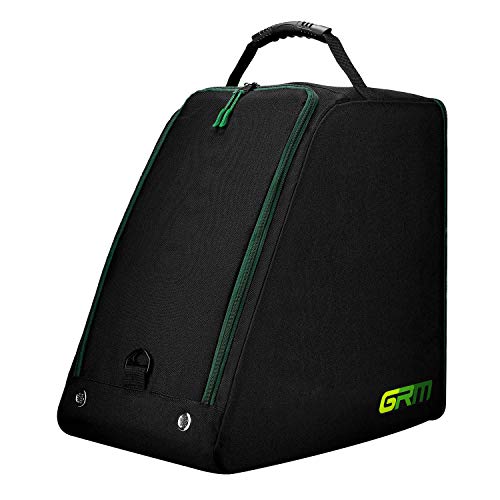 GRM Bolsa para Botas de Esquí con Compartimiento para Casco, Completamente Acolchada, Resistente al Agua, Negro, Tamaño Grande 45 x 30 x 45 cm GRM Bolsa para Botas de Esquí con Compartimiento para Casco, Completamente Acolchada, Resistente al Agua, Negro, Tamaño Grande 45 x 30 x 45 cm