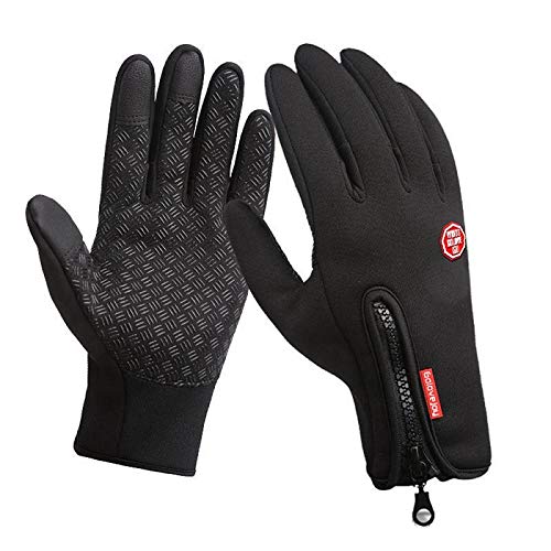 Guantes Invierno, Hombre Mujer Guantes Termicos para frio moto ciclismo running bici gym, Guantes para Pantalla Táctil, Impermeables y Resistentes al Viento, Cálidos y Antideslizantes Guantes Invierno, Hombre Mujer Guantes Termicos para frio moto ciclismo running bici gym, Guantes para Pantalla Táctil, Impermeables y Resistentes al Viento, Cálidos y Antideslizantes