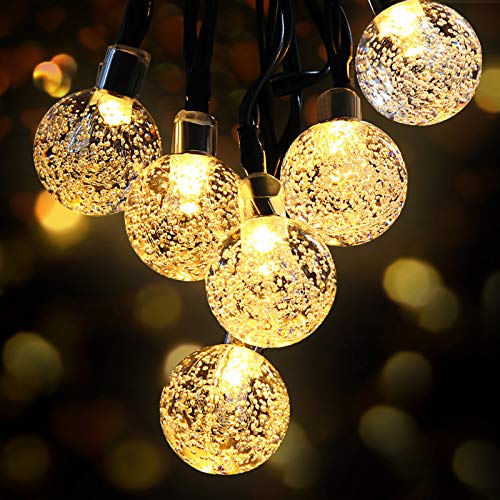 Guirnaldas Luces Exterior Solar, OMERIL Luces Navidad Guirnalda Solares con USB Recargable, 50 LED y Impermeable IP65, Cadena de Luces LED para Navidad, Exterior, Jardín, Boda, Fiesta, Decoración Guirnaldas Luces Exterior Solar, OMERIL Luces Navidad Guirnalda Solares con USB Recargable, 50 LED y Impermeable IP65, Cadena de Luces LED para Navidad, Exterior, Jardín, Boda, Fiesta, Decoración
