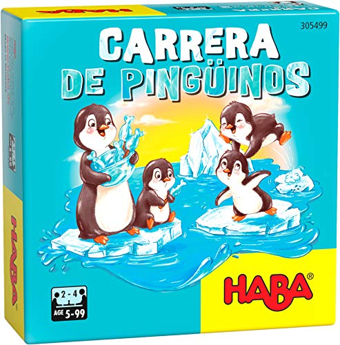 HABA- Carrera de pingüinos-ESP Juego de Mesa (Habermass H305499)
