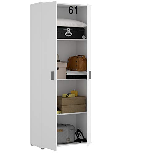 HABITMOBEL Armario Oficina Blanco Multiusos 2 Puertas. Medidas: Alto 190cm. Ancho 61cm. Fondo 35cm. HABITMOBEL Armario Oficina Blanco Multiusos 2 Puertas. Medidas: Alto 190cm. Ancho 61cm. Fondo 35cm.