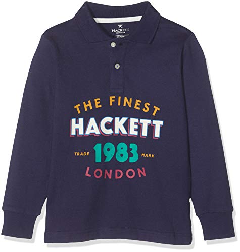 Hackett London 1983 LDN LS Polo, Azul (Indigo 561), 104 (Talla del Fabricante: 3-4 años) para Niños