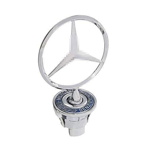 HAOXUAN Logotipo de Star Badge Hood, Metal + Cromado Emblema de Adorno de capó Delantero de Coche Emblema de águila cromada Logotipo 3D para Me-RC-ed-es Benz N E W Class,No Word HAOXUAN Logotipo de Star Badge Hood, Metal + Cromado Emblema de Adorno de capó Delantero de Coche Emblema de águila cromada Logotipo 3D para Me-RC-ed-es Benz N E W Class,No Word