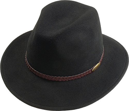 Harry-Collection – Sombrero con ala en 3 colores negro 56
