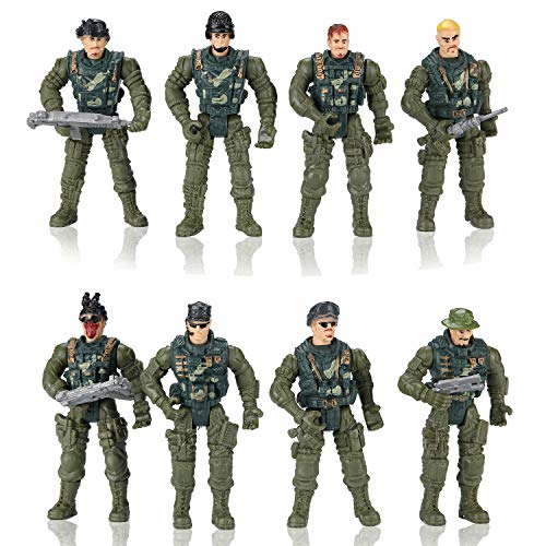 Hautton 106 pcs. Conjunto de Hombres del Ejército de Juguete Figuras de Acción Militar de Plástico con Soldados, Tanque, Avión, Helicóptero, Bandera, Valla y Accesorios de Campo de Batalla para Niños Hautton 106 pcs. Conjunto de Hombres del Ejército de Juguete Figuras de Acción Militar de Plástico con Soldados, Tanque, Avión, Helicóptero, Bandera, Valla y Accesorios de Campo de Batalla para Niños