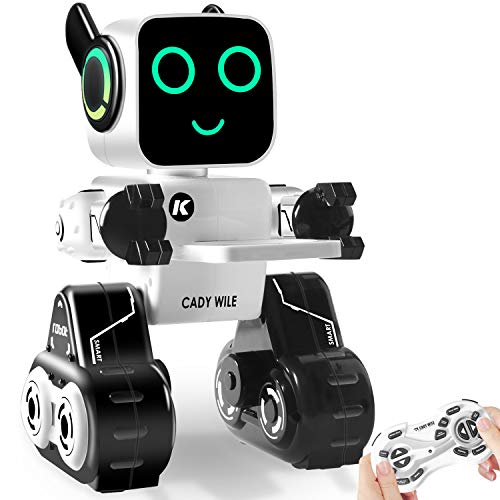 HBUDS Control Remoto Robot Toy & Gift para Niños, Robot Interactivo con Control Táctil & de Sonido, Bailary Cantar, Banco de Monedas Incorporado, Programable & Recargable RC Robot Kit