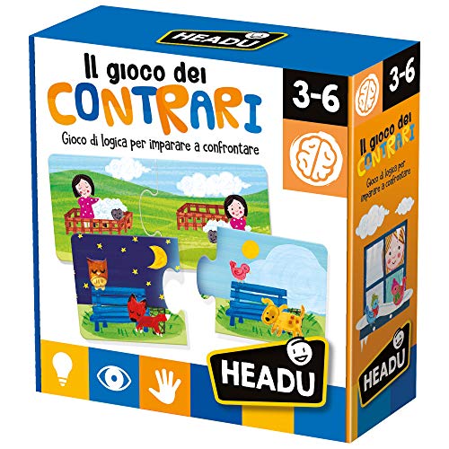 Headu - El Juego de los contrarios educativos, Multicolor, IT20584.