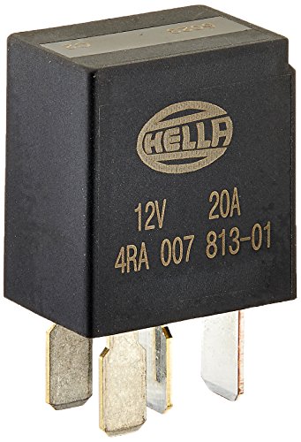 HELLA 4RA 933 766-111 Relé, corriente de trabajo - 12V - 4polos - Diagrama de circuito: S2 - ID conector: C - Contacto de cierre - negro - sin soporte